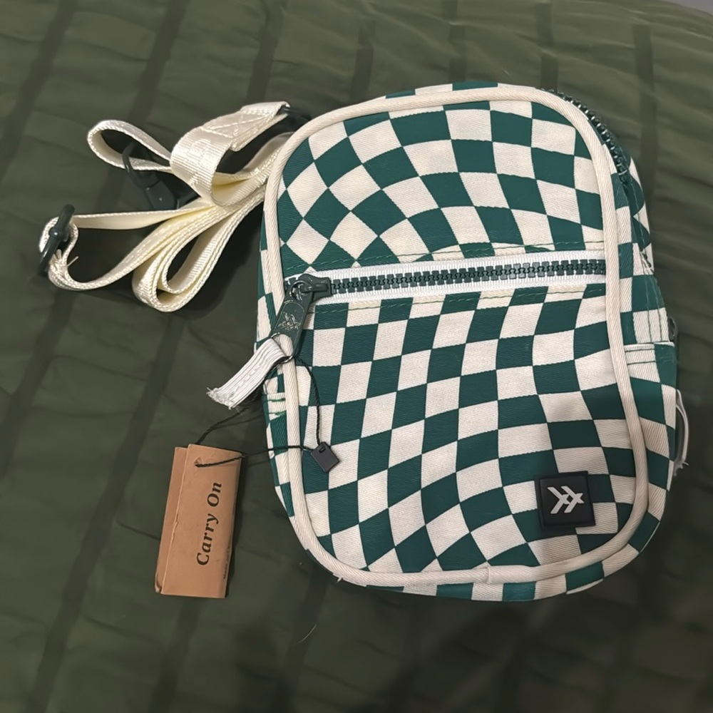 Thread Crossbody Checkered Bag - image 1
